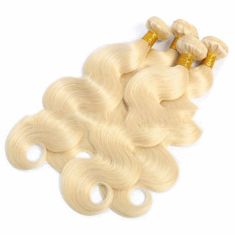 Perruque en Soie Synthétique Ondulée Type Cascade 613 Blonde Clair Résistante - IVOIRART.COM