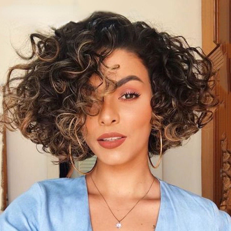 Perruque femme bouclée en dentelle, cheveux humains – réparatrice et élégante... - IVOIRART.COM