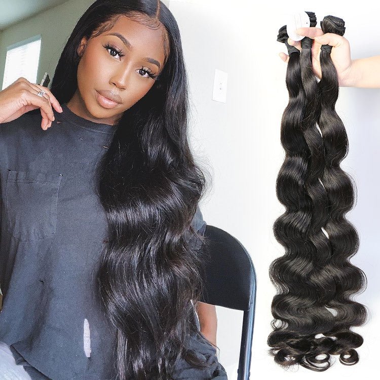 Perruque femme en cheveux brésiliens vierge Body Wave naturelle et coiffablepro - IVOIRART.COM
