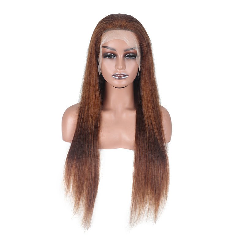 Perruque Front Lace Cheveux Naturels 13x4, Brun Foncé, Longueurs Variées Tailles. - IVOIRART.COM