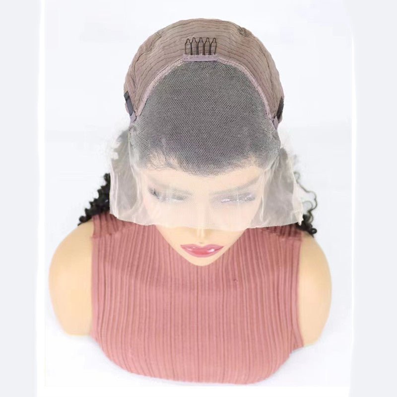Perruque Frontal en Dentelle Ondulation Profonde en Cheveux Humains Naturels - IVOIRART.COM