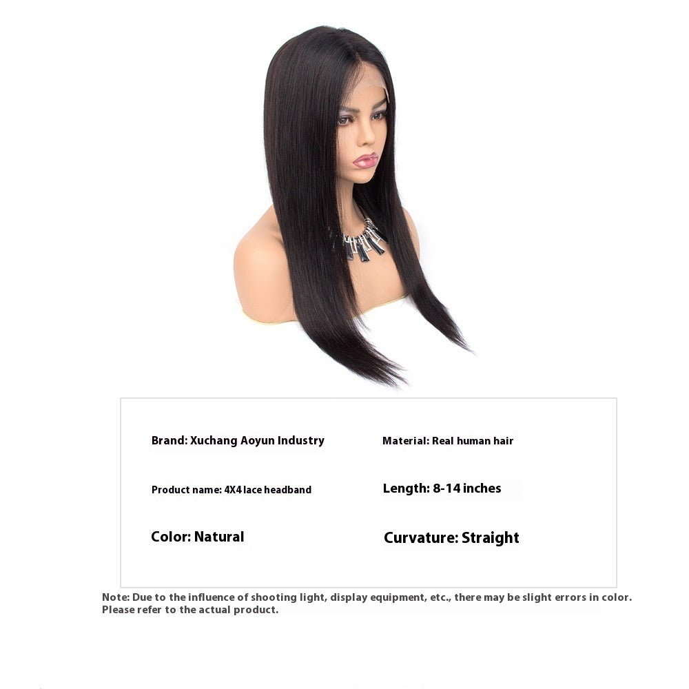 Perruque frontale en dentelle, cheveux humains, tête complète, style naturel 16-32" - IVOIRART.COM