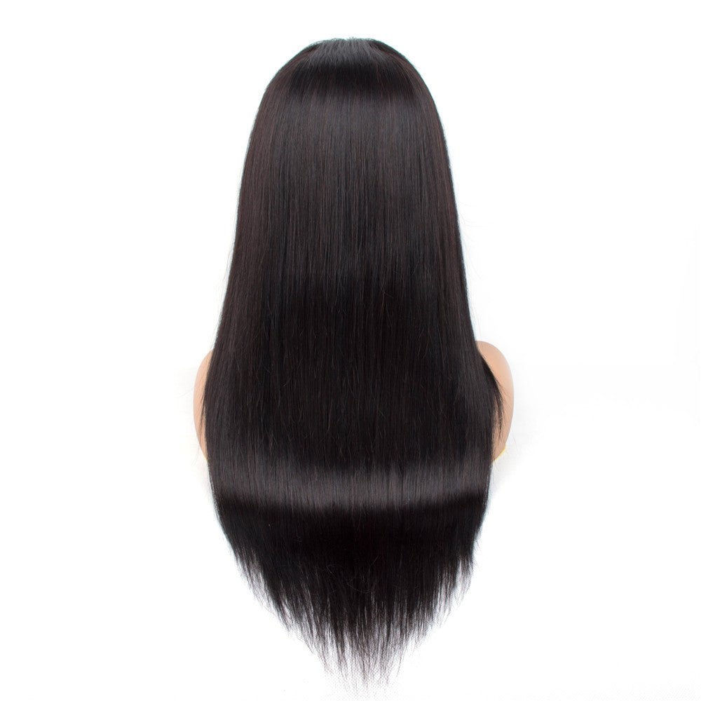 Perruque frontale en dentelle, cheveux humains, tête complète, style naturel 16-32" - IVOIRART.COM