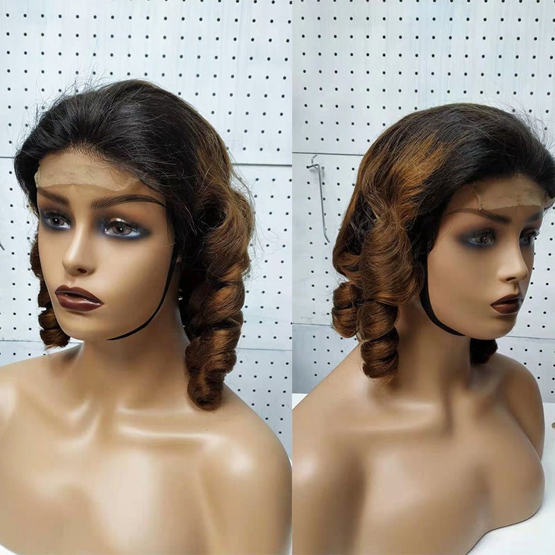 Perruque Funmi Double Drawn Cheveux Humains Bouclés Spring Curly Lace 100% Lisse - IVOIRART.COM