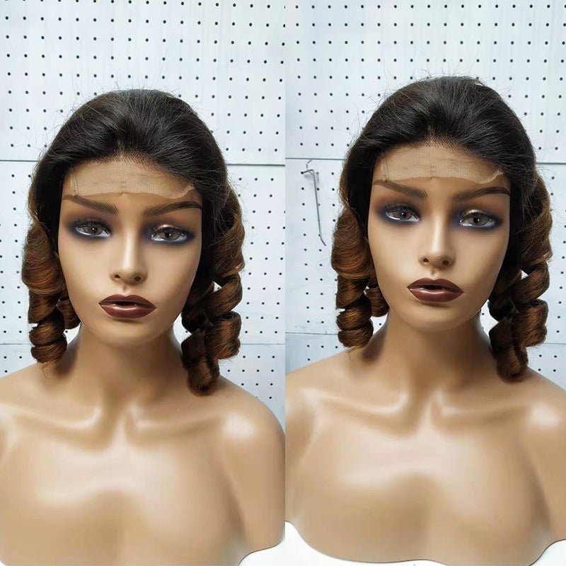 Perruque Funmi Double Drawn Cheveux Humains Bouclés Spring Curly Lace 100% Lisse - IVOIRART.COM