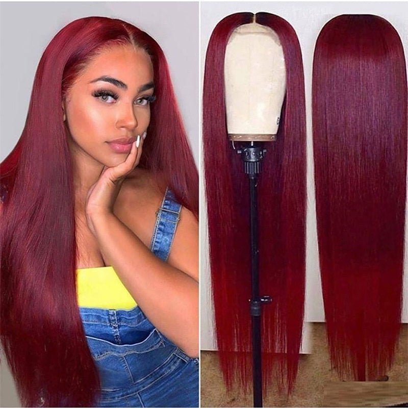 Perruque Intégrale Longue Lisse à Lacets Avant, Cheveux Naturels 100 % Humains - IVOIRART.COM
