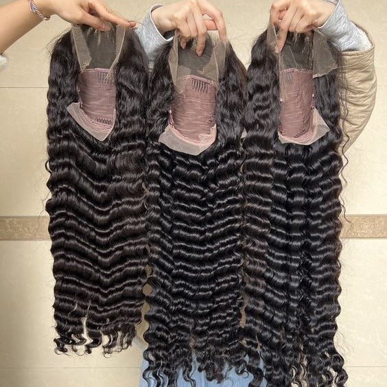 Perruque Lace 13x4 Deep Rolled Wavy en Cheveux Humains - Look Naturel 100%humain - IVOIRART.COM