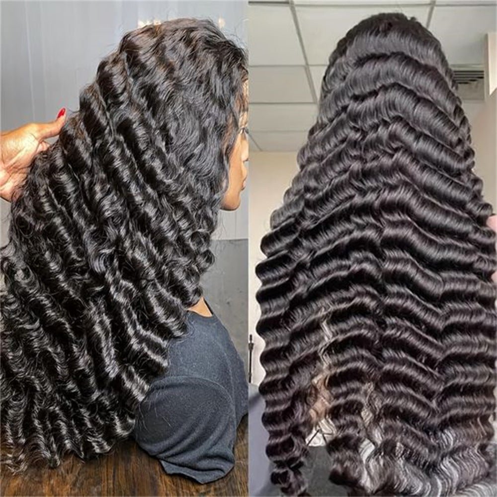 Perruque Lace 13x4 Deep Rolled Wavy en Cheveux Humains - Look Naturel 100%humain - IVOIRART.COM