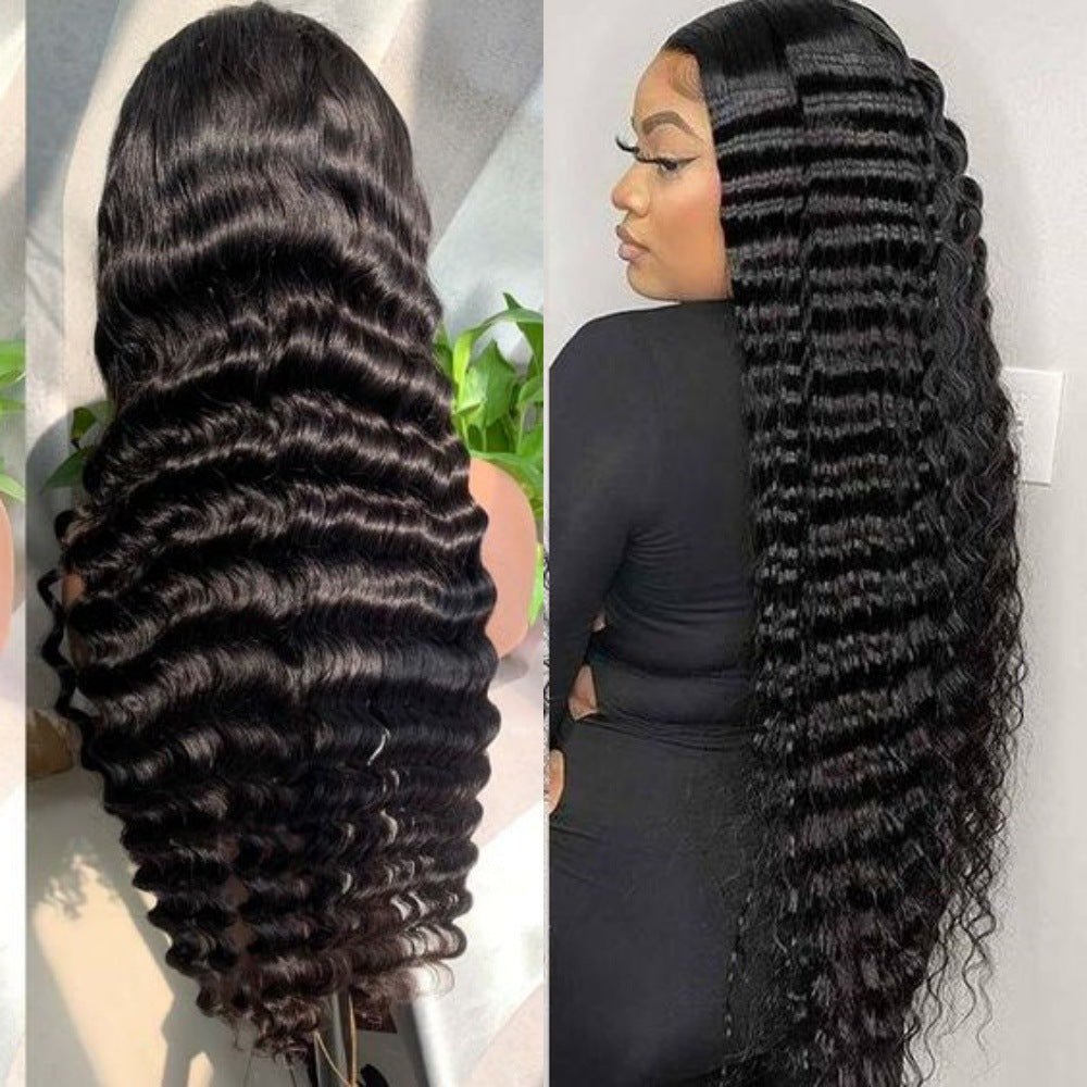 Perruque Lace 13x4 Deep Rolled Wavy en Cheveux Humains - Look Naturel 100%humain - IVOIRART.COM