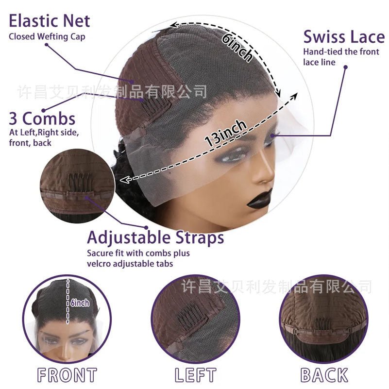 Perruque Lace Front 13x6 Ondulée Style Naturel en Cheveux Humains - IVOIRART.COM