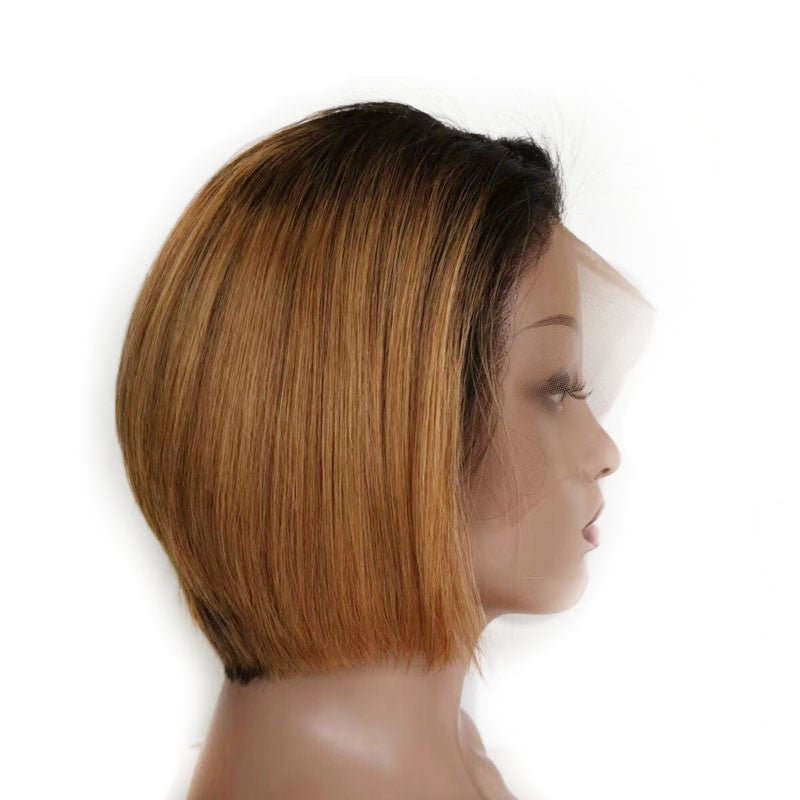 Perruque naturelle cheveux courts tissage mi-manuel et mi-mécanique - IVOIRART.COM