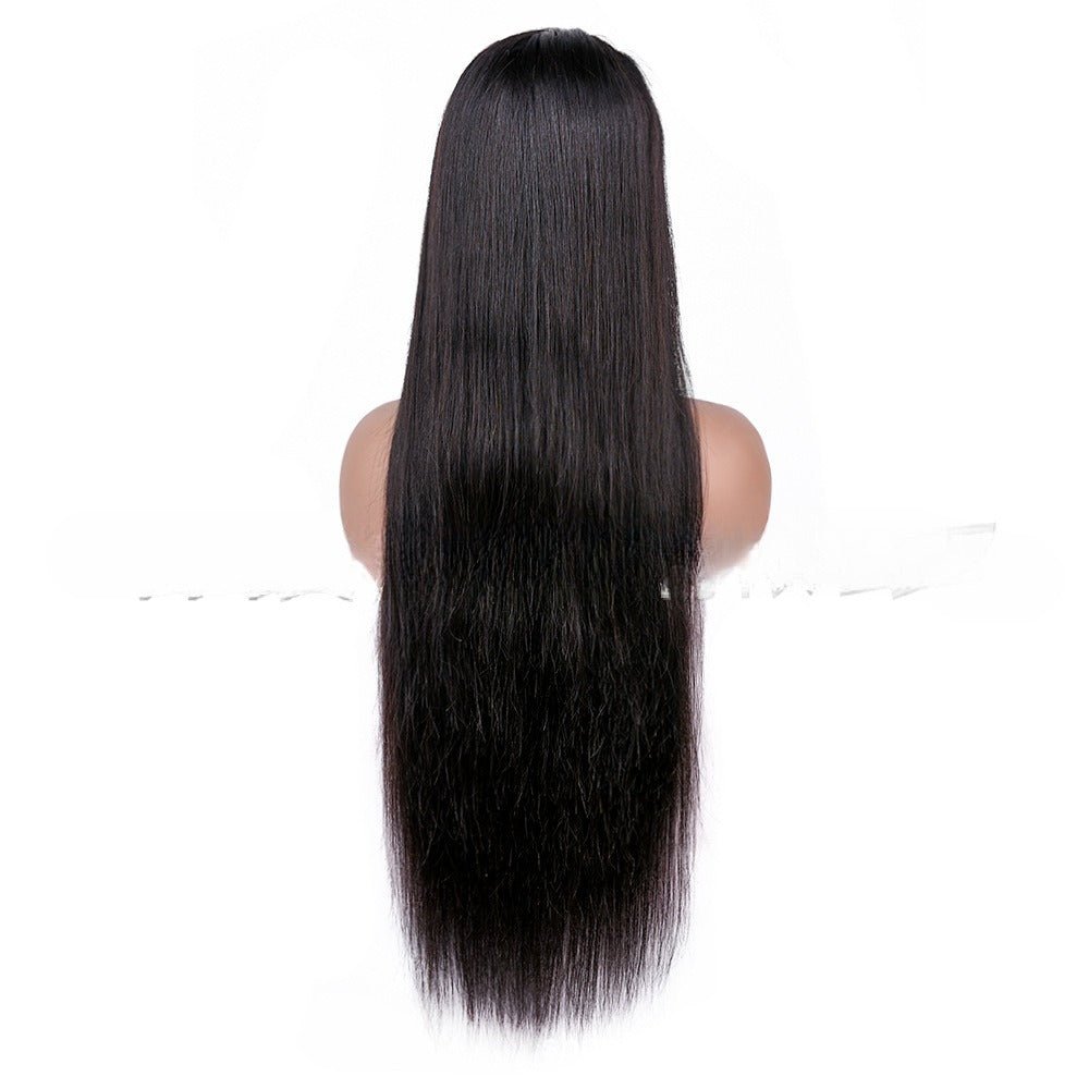 Perruque pour elle lisse 13x6 Lace Front en cheveux humains naturel, densité 180% - IVOIRART.COM