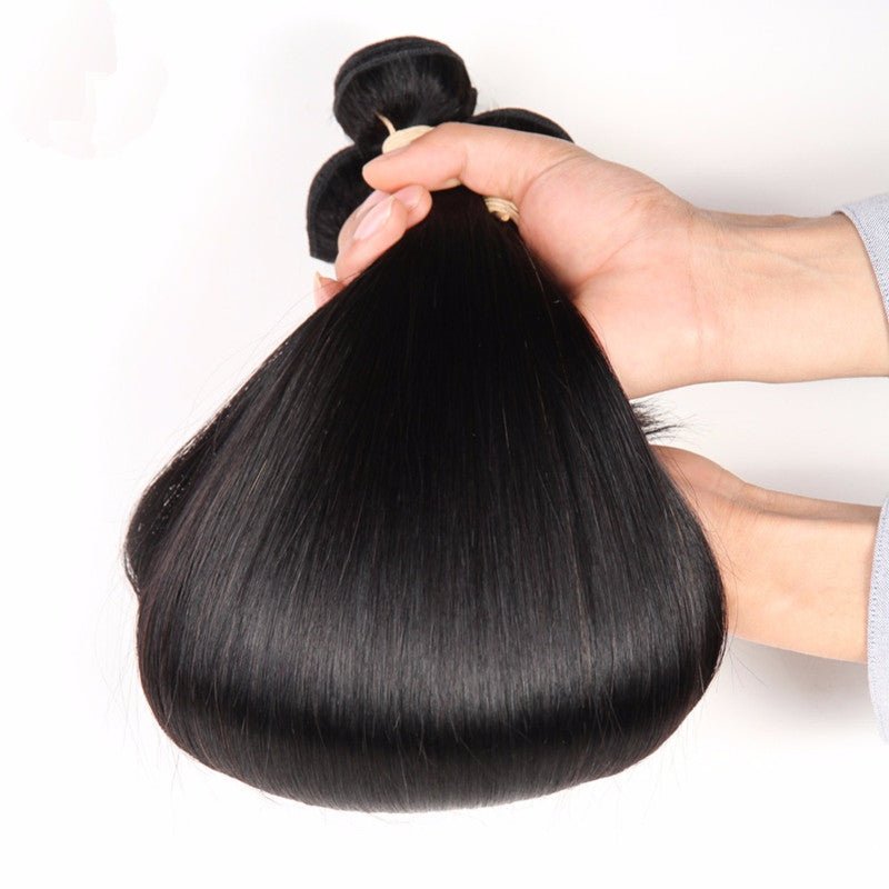 Perruque Réaliste, Cheveux Lisses, Attache Cheveux Lisse, Attache Péruvienne Fermée 80cm - IVOIRART.COM