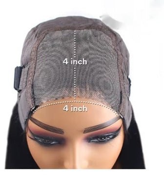 Perruque sans colle en cheveux humains lisses pour un style naturel élégant - IVOIRART.COM