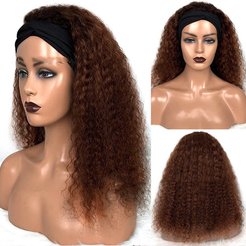 Perruques Bandeau Bouclées Jerry en Cheveux Naturels pour un Style Unique - IVOIRART.COM