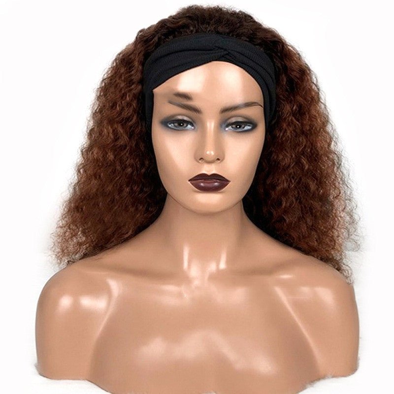 Perruques Bandeau Bouclées Jerry en Cheveux Naturels pour un Style Unique - IVOIRART.COM
