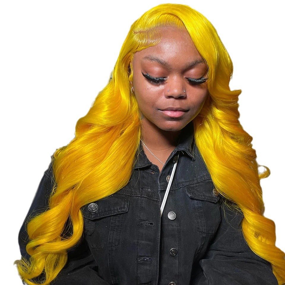 Perruques en cheveux humains colorées pour femmes européennes et américaines 18 pouces - IVOIRART.COM