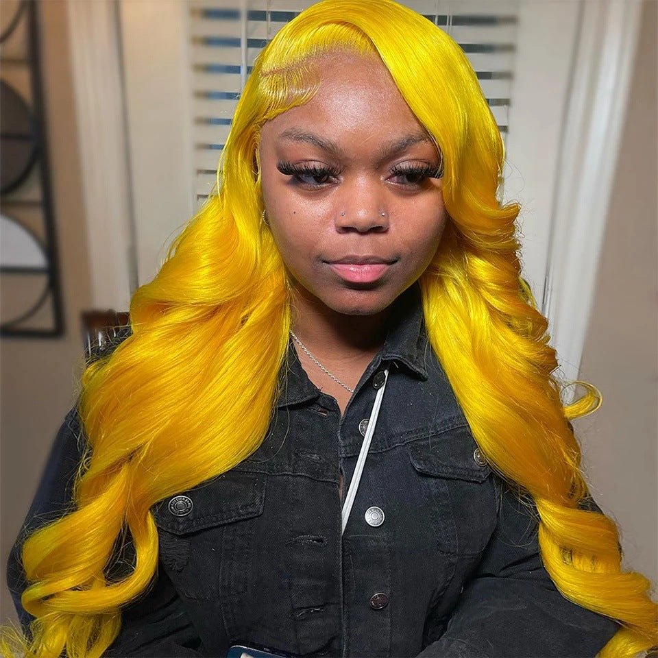 Perruques en cheveux humains colorées pour femmes européennes et américaines 18 pouces - IVOIRART.COM