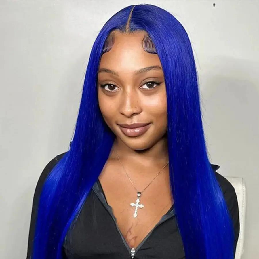 Perruques en cheveux humains colorées pour femmes européennes et américaines 18 pouces - IVOIRART.COM