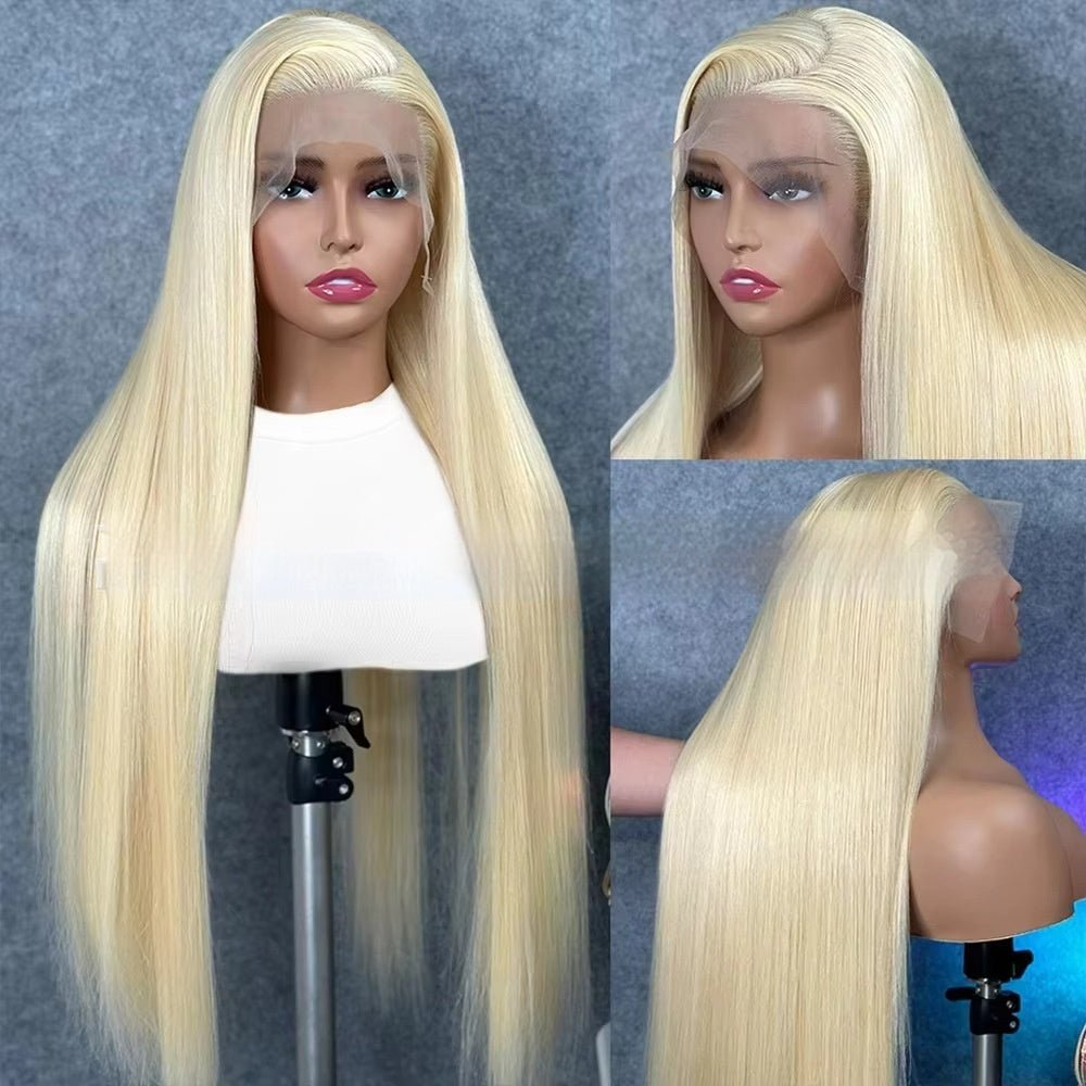 Perruques en cheveux humains lisses 12-40 pouces couleur blonde 613 personnalisables - IVOIRART.COM