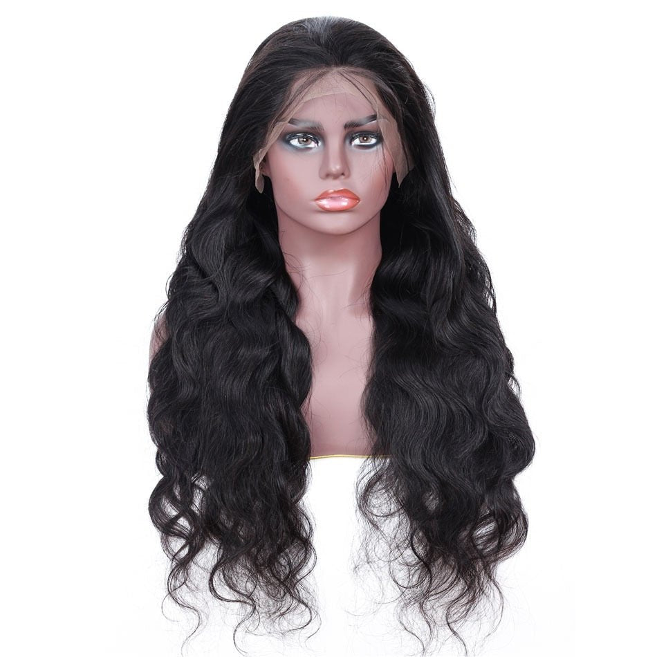 Perruques en Cheveux Naturels avec Dentelle Frontale 13x4 - Vagues Corps Longues Femmes - IVOIRART.COM