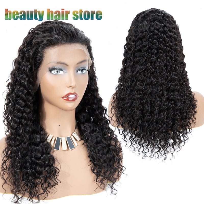 Perruques Frontales en Dentelle Bouclées Kinky Brésiliennes en Cheveux Naturels 8-24 pouces - IVOIRART.COM
