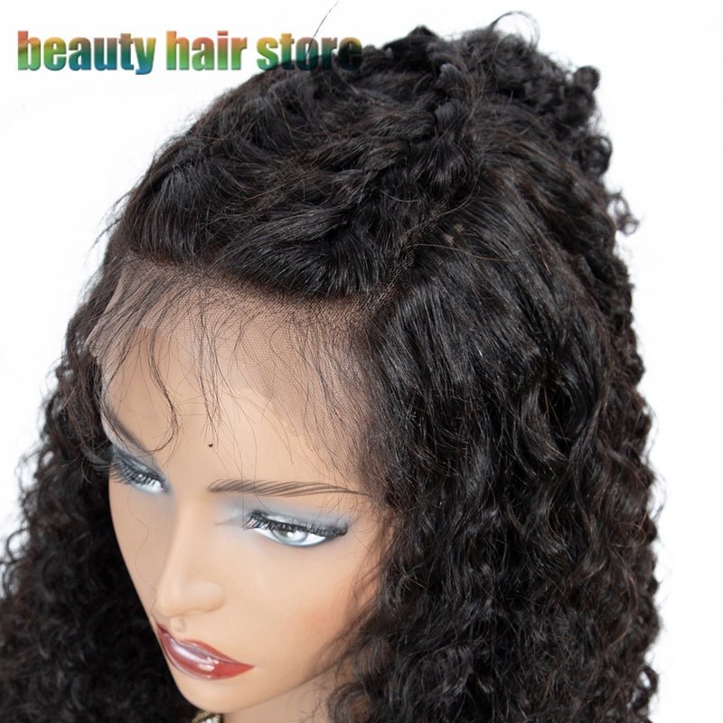 Perruques Frontales en Dentelle Bouclées Kinky Brésiliennes en Cheveux Naturels 8-24 pouces - IVOIRART.COM