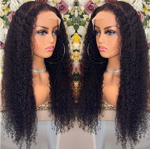 Perruques Frontales en Dentelle Bouclées Kinky Brésiliennes en Cheveux Naturels 8-24 pouces - IVOIRART.COM