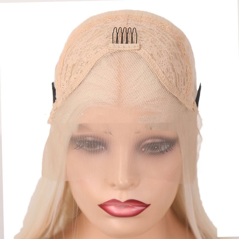 Perruques synthétiques pour femmes à dentelle frontale avec cheveux longs bouclés - IVOIRART.COM