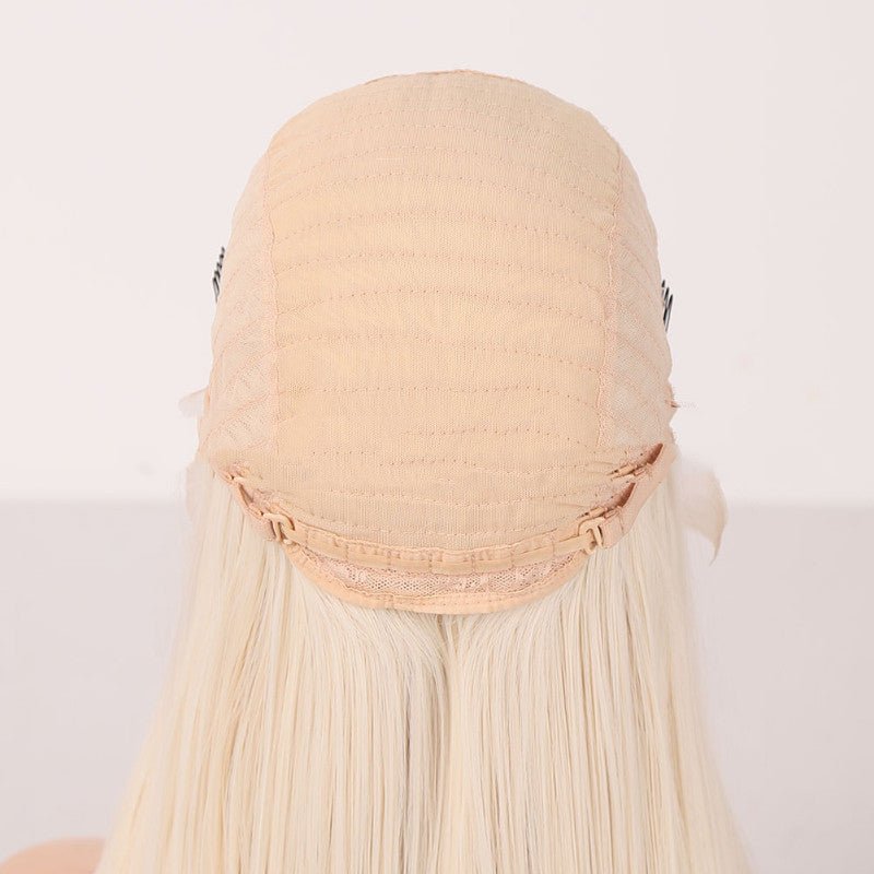 Perruques synthétiques pour femmes à dentelle frontale avec cheveux longs bouclés - IVOIRART.COM