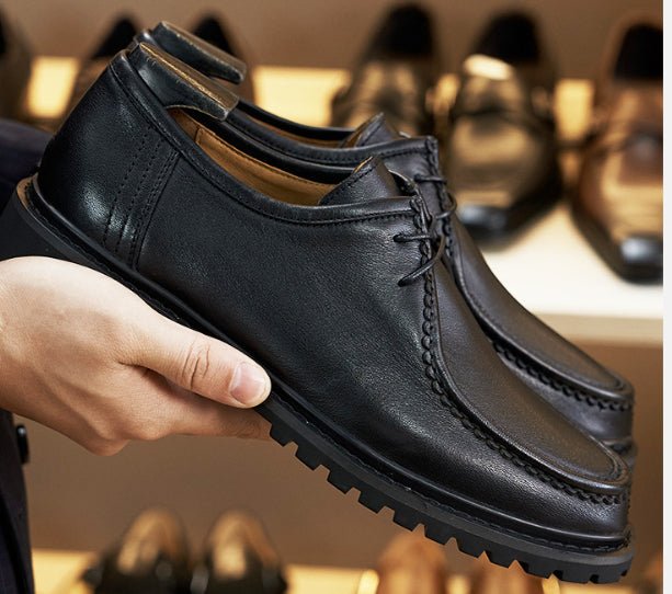 Personality Wild Suit Chaussures Grande Taille Style British - Cuir Plein Grain. - IVOIRART.COM