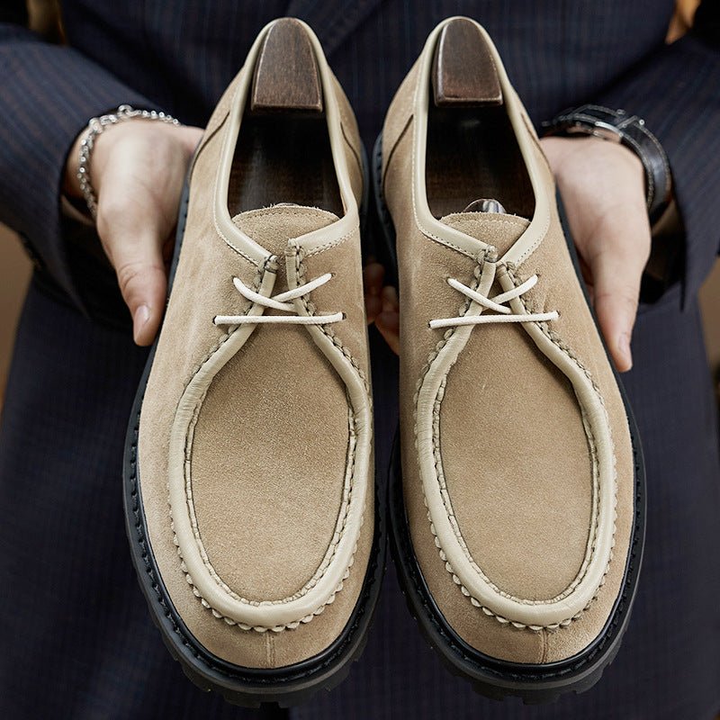 Personality Wild Suit Chaussures Grande Taille Style British - Cuir Plein Grain. - IVOIRART.COM