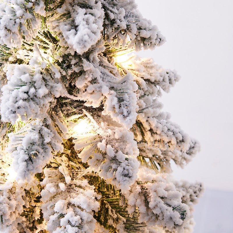 Petit Sapin de Noël Floconné Miniature Décoratif 45-60 cm pour Fêtes - IVOIRART.COM