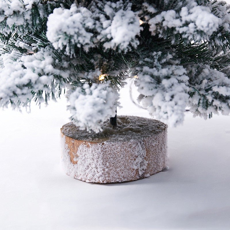 Petit Sapin de Noël Floconné Miniature Décoratif 45-60 cm pour Fêtes - IVOIRART.COM