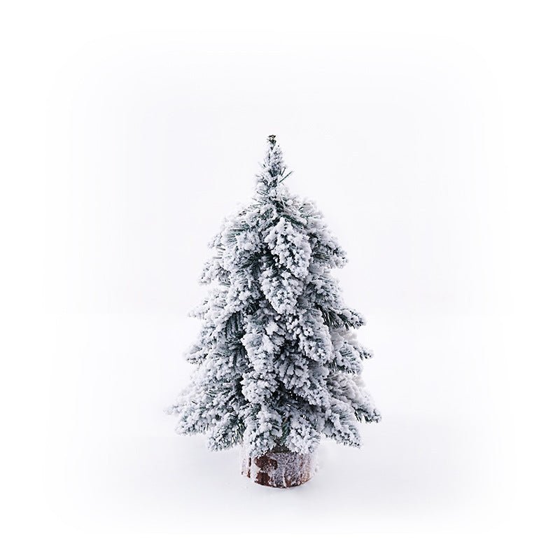 Petit Sapin de Noël Floconné Miniature Décoratif 45-60 cm pour Fêtes - IVOIRART.COM