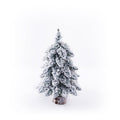 Petit Sapin de Noël Floconné Miniature Décoratif 45-60 cm pour Fêtes - IVOIRART.COM