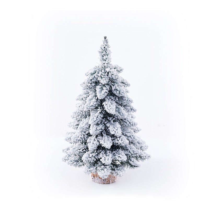Petit Sapin de Noël Floconné Miniature Décoratif 45-60 cm pour Fêtes - IVOIRART.COM