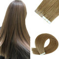 Pièce d’extension capillaire double-face adhésive en cheveux PU 40-65 cm - IVOIRART.COM