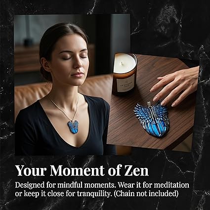 Pierre Naturelle de Labradorite, Cadeau de Diplôme Classe de 2026 – Ailes d'Ange Sculptées - IVOIRART.COM