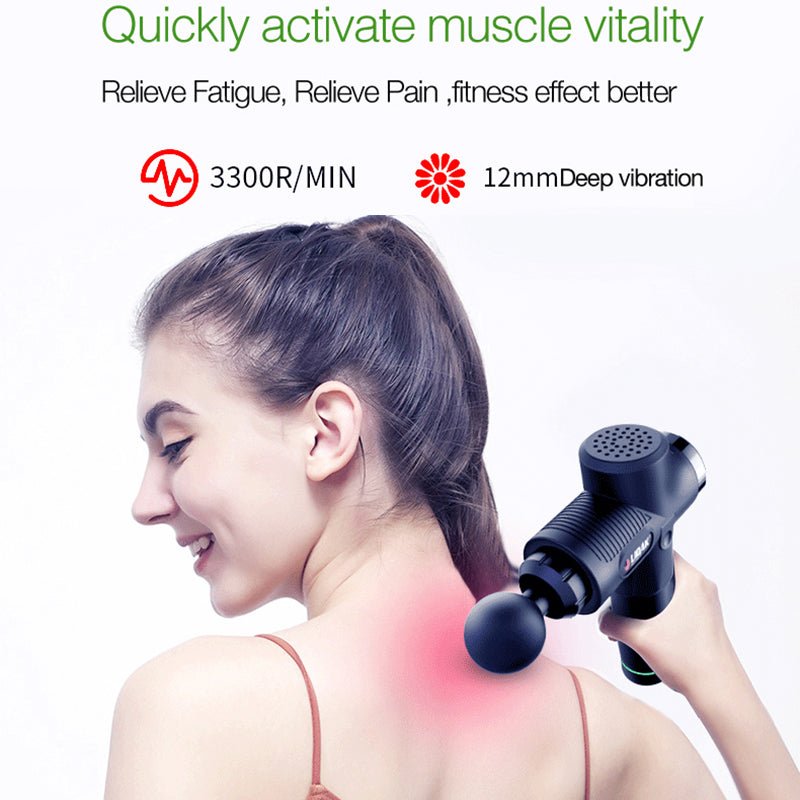 Pistolet de massage fascia professionnel, moteur sans balais 24V, 6 vitesses - IVOIRART.COM