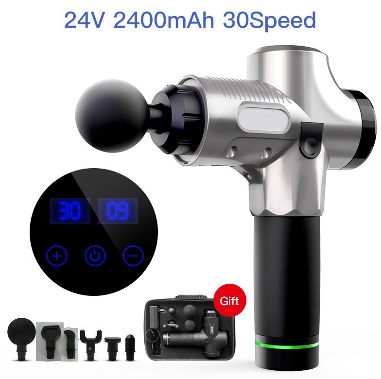 Pistolet de massage fascia professionnel, moteur sans balais 24V, 6 vitesses - IVOIRART.COM