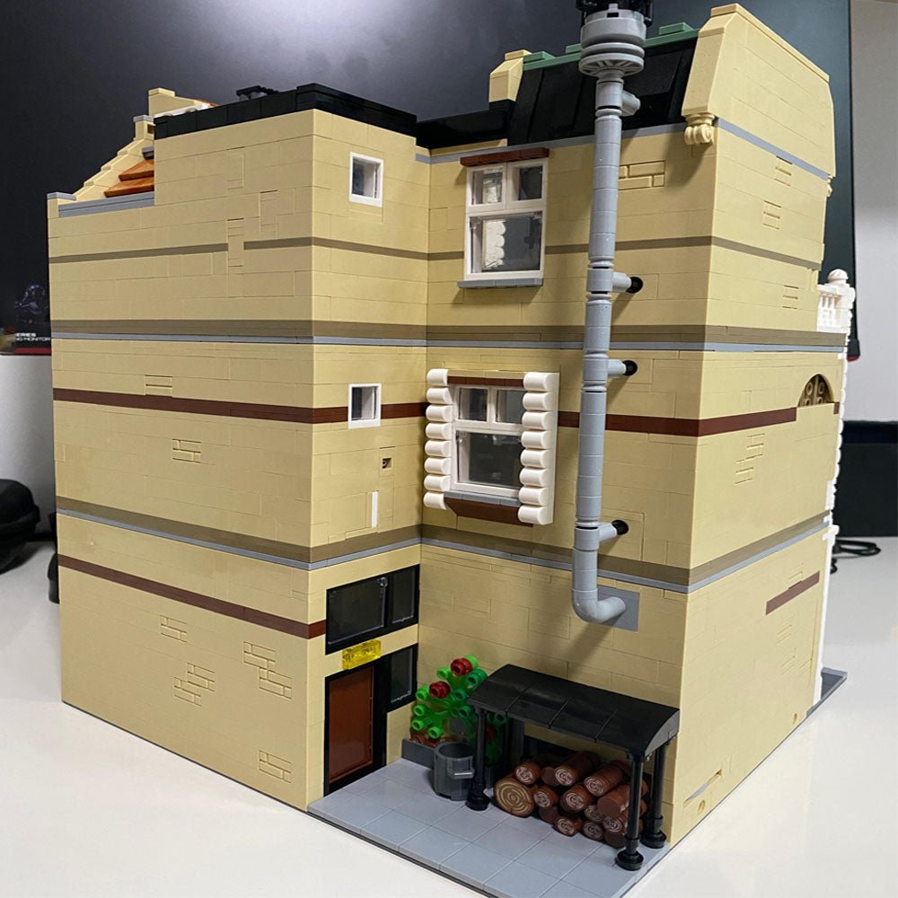 Pizza Shop Street View Series Town Scene High Difficulty Large Assembled Building Blocks Toy Model - IVOIRART.COM
