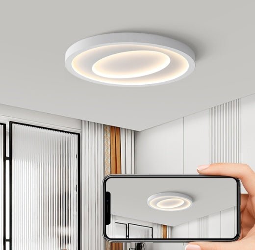 Plafonnier LED pour chambre principale, bureau et chambre à coucher, style nordique - IVOIRART.COM