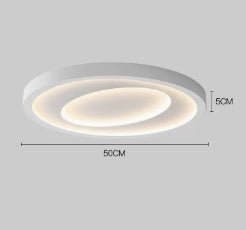 Plafonnier LED pour chambre principale, bureau et chambre à coucher, style nordique - IVOIRART.COM