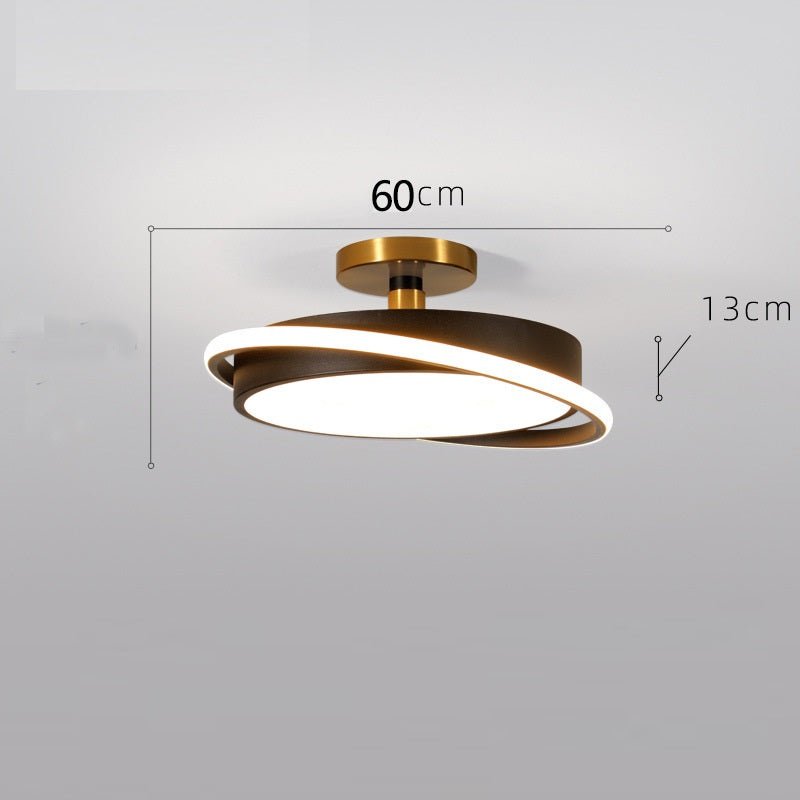 Plafonnier LED rond créatif de luxe nordique pour chambre moderne simple 50 cm - IVOIRART.COM
