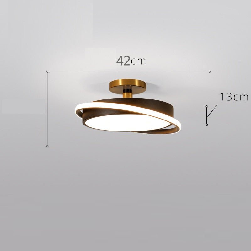 Plafonnier LED rond créatif de luxe nordique pour chambre moderne simple 50 cm - IVOIRART.COM
