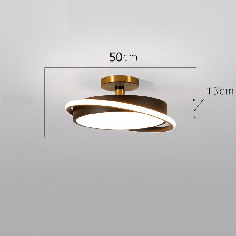 Plafonnier LED rond créatif de luxe nordique pour chambre moderne simple 50 cm - IVOIRART.COM