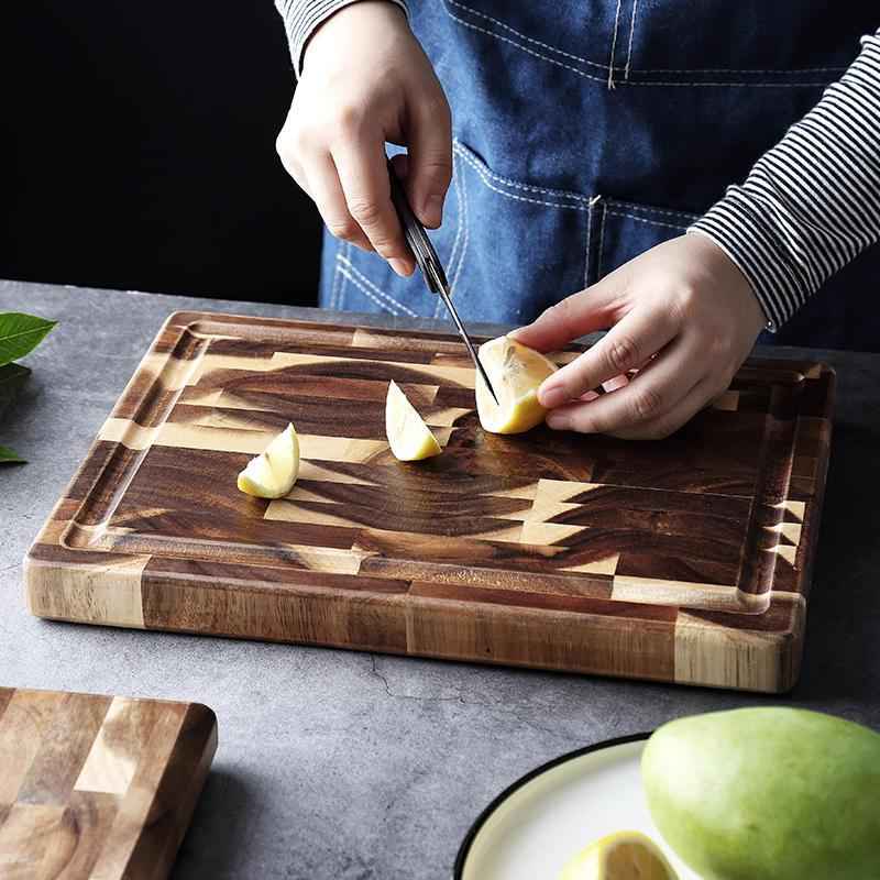Planche à découper en bois massif pour cuisine - IVOIRART.COM