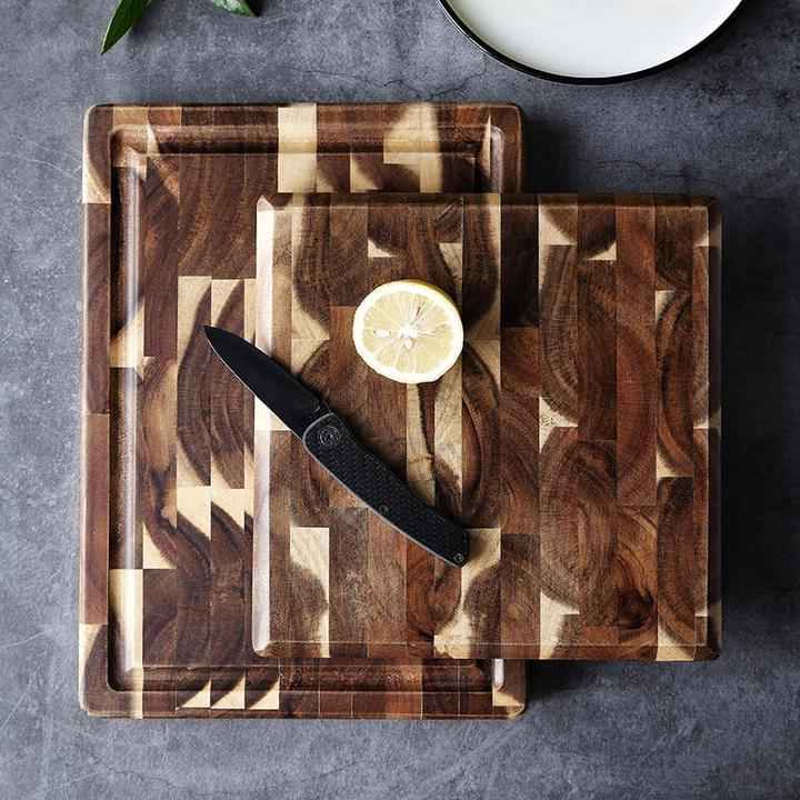 Planche à découper en bois massif pour cuisine - IVOIRART.COM