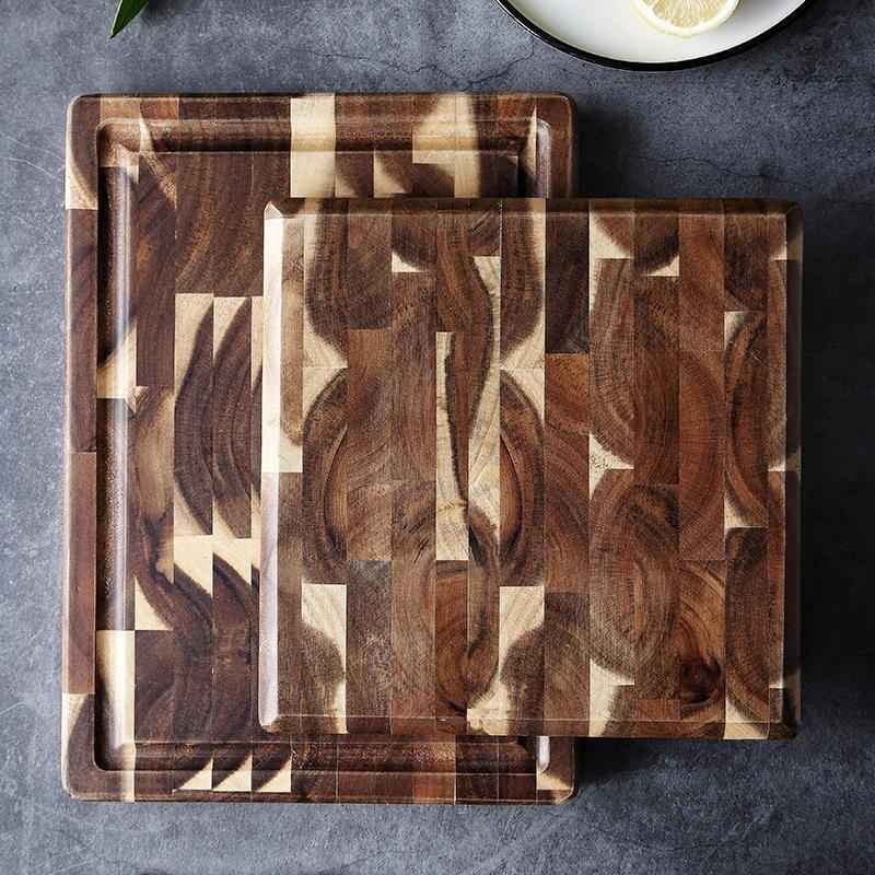 Planche à découper en bois massif pour cuisine - IVOIRART.COM